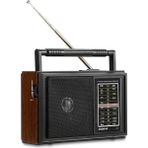 FS74 Nostaljik Radyo Siyah, Şık ve Kullanışlı Tasarım, Kaliteli Ses Teknolojisi