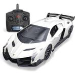 Fsfyb Lamborghini Veneno ile Uyumlu Uzaktan Kumandalı Rc Araba Yarış Arabaları Resmi Lisanslı 1:24 Oyuncak Rc Arabalar Model Araç Erkekler Için 6,7,8 Yaşında, Beyaz (Yurt Dışından)