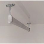 FSM Alüminyum Dolap Içi Oval Askı Borusu + 2 Adet Tavan Askı Aparatı + Vidaları - 35 CM - Krom