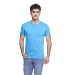 FSM1453 ERKEK KISA KOLLU ATLET PAMUKLU SIFIR YAKA KLASİK RENKLİ T-SHİRT - 421-1 (XS, Derin Mavi)
