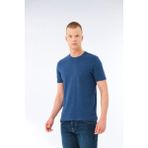 Fsm1453 Erkek Sıfır Yaka T-Shirt - İndigo