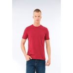Fsm1453 Erkek Sıfır Yaka T-Shirt - Kırmızı