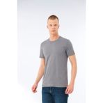 Fsm1453 Erkek Sıfır Yaka T-Shirt - Koyu Gri