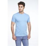 Fsm1453 Erkek Sıfır Yaka T-Shirt - L - Bebe Mavisi