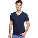 Fsm1453 Erkek V Yaka T-Shirt - Lacivert