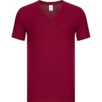 Fsm1453 Erkek V Yaka T-Shirt - XL - Koyu Kırmızı
