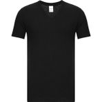 Fsm1453 Erkek V Yaka T-Shirt - XXL - Siyah