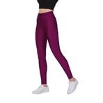 FSM1453 Kadın Parlak Uzun Boy Orta Yüksek Bel Disko Slim Fit Renkli Sporcu Tayt -4893