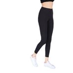 FSM1453 KADIN SPORCU BİLEK BOY SİYAH TOPARLAYICI SLİM FİT LİKRALI TAYT - 4042-1 (L, Siyah)