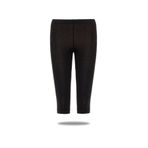 FSM1453 Kız Çocuk Sporcu Diz Altı Siyah Slim Fit Tayt 8027
