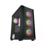 FSP CMT 218 650W 80+ 4 x 120MM Fixed RGB Fan Temperli Cam Kasa