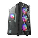 Fsp Cmt595al 850w 80+ Bronz Usb 3.2 Rgb Eatx Mid Tower Siyah Kasa Parlak Siyah