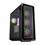 FSP CUT593P Black E-ATX 4x140mm ARGB Fan Temperli Cam USB 3.0 Mesh ATX Mid-Tower Gaming (Oyuncu) Kasa