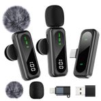 FSXEU Iphone/Android/PC için yaka mikrofonu, gürültü önleyici mini yaka mikrofon, video kaydı, Vlog, röportaj, Youtube, Tiktok için uyumlu