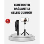 Fta Ticaret Kablosuz Bluetooth Selfie Çubuğu – 360° Dönebilir Başlık, Taşınabilir ve Şık Tasarım - 0 - Siyah
