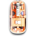 Fta Ticaret PG-9010 Altın Renkli Kablosuz Mouse Fare Ev - Ofis İçin Şarjlı ve Düşük Gecikmeli Bağlantı