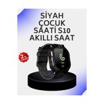 FTA TİCARET S10 Akıllı Çocuk Saati Siyah Tasarım Adımsayar ve Alarm Fonksiyonu