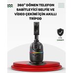 Fta Ticaret Sosyal Medya Içerikleri Için Otomatik Yüz Takipli 360° Döner Gimbal Stand - 0 - Siyah