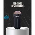Fta Ticaret USB Aromaterapi Difüzör Ultrasonik Hava Nemlendirici LED Gece Lambalı - Ahşap Rengi