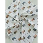 Ftbabycollection %100 Pamuk Müslin Bebek Battaniyesi Oeko-Tex Sertifikalı Müslin Yenidoğan Bebek Battaniyesi 80X90 cm - 80 x 90 cm