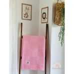 Ftbabycollection %100 Pamuk Waffle Pike Bebek Battaniyesi 90X100 cm – Pembe - 90 x 100 cm
