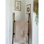 Ftbabycollection Çift Taraflı Kişiye Özel Isim Nakışlı Waffle Pike & Müslin Bebek Battaniyesi 90X100 CM Ördek - 90 x 100 cm
