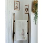Ftbabycollection Çift Taraflı Kişiye Özel Isim Nakışlı Waffle Pike & Müslin Bebek Battaniyesi 90X100 CM Uğur Böceği - 90 x 100 cm