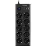 Ftr14 Type-C Girişli Akım Korumalı 10’Lu Priz, 3 Usb