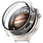 FTRONGRT Huawei Watch 4 Pro Space Edition için Kılıf, PC + Ekran Temperli Film, Her Şey Dahil Saat Kılıfı, Darbeye Dayanıklı, Huawei Watch 4 Pro Space Edition Smartwatch için Kılıf Kapak. Şeffaf