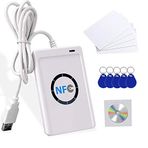 FTSTech ACR122U Akıllı NFC RFID Okuyucu/Yazar ISO 14443 A/B Kart Klon Makinesi + Ücretsiz Yazılım + 5 adet Yazılabilir UID Anahtarlık