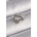Ftt 316L Çelik Gümüş Renk Zirkon Taş Detay Yıldız Model Tragus Piercing