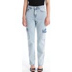 Ftt Kargo cep kar yıkama jeans pantolon
