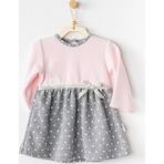 Ftt Meow Bebek Elbise Takım Pink Grey