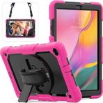 Ftt Samsung Galaxy T510 Tab A 10.1 Kılıf Pars Tablet Kapak - Pembe