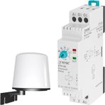 Ftv-04 Fotosel Rölesi, V-otomat Dın Gövde, 1 - 10 Lux Ayarlı, 5a / 250v Ac Röle Çıkışlı
