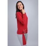Ftz Women 20-570 Kırmızı Kadın Önü İncili Bluz
