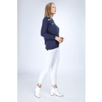 Ftz Women 21-1111 İndigo Pul Detaylı Kadın Triko