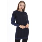 Ftz Women 21-1236 İndigo Desenli Kadın Tunik