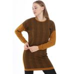 Ftz Women 21-1236 Safran Desenli Kadın Tunik