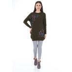 Ftz Women 21-1320 Haki Pul Payet Kadın Triko