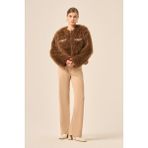 Ftz Women Bayan Peluş Mont Kahve 31241 - 44