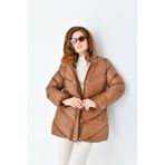 Ftz Women Camel RBN4074 Kadın Şişme Kaban