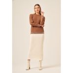 Ftz Women Ftz Kadın Taş Detaylı Bluz Kahve 20845 - 42 - 44