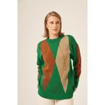 Ftz Women Kadın Baklava Desenli Kazak Benetton 25094 - 42 - 44