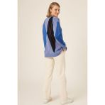 Ftz Women Kadın Baklava Desenli Kazak Lila 25094 - 42 - 44