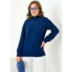 FTZ Women Kadın Basic Kazak Lacivert 20878 - 38 - 40