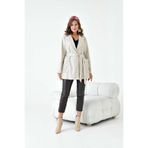 FTZ WOMEN Kadın Deri Ceket Beige 30917