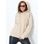 FTZ Women Kadın Kapüşonlu Kazak Bej 20753 - 38 - 40