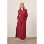 FTZ WOMEN Kadın Modal Elbise Bordo 31033