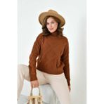 FTZ Women Kadın Pirinç Örgü Kazak Bakır 20909 - 42 - 44